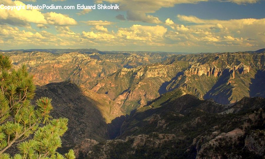 Canyon, Outdoors, Valley, Mountain, Alps, Crest, Peak