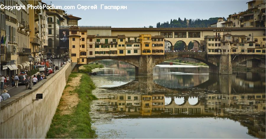Architecture, Downtown, Plaza, Town Square, Canal, Outdoors, River