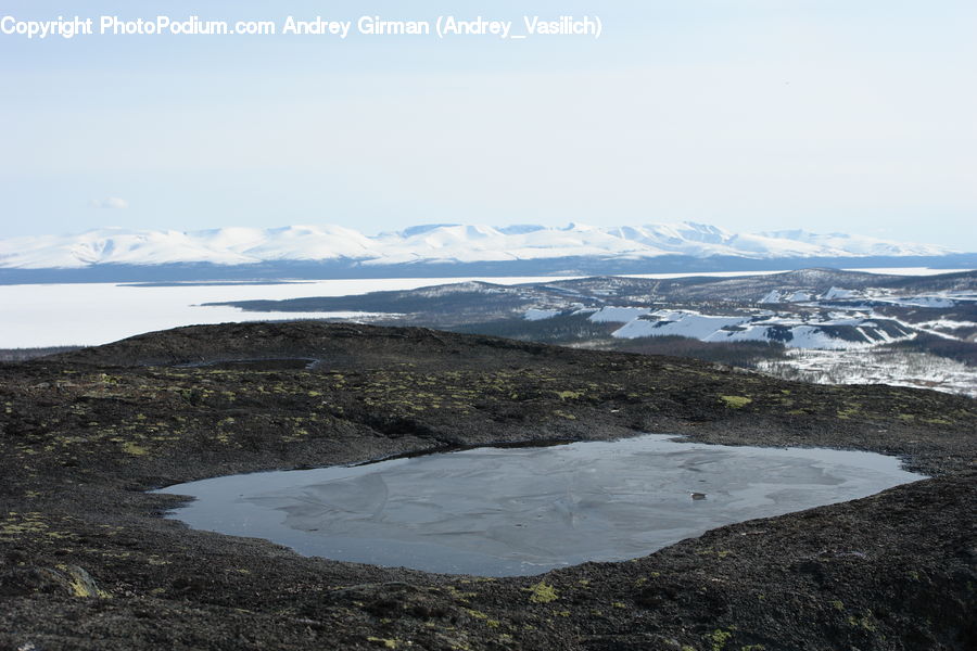 Arctic, Glacier, Ice, Mountain, Outdoors, Snow, Aerial View