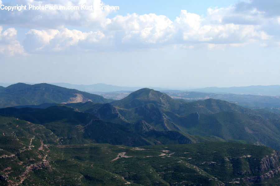Crest, Mountain, Outdoors, Peak, Mountain Range, Azure Sky, Cloud