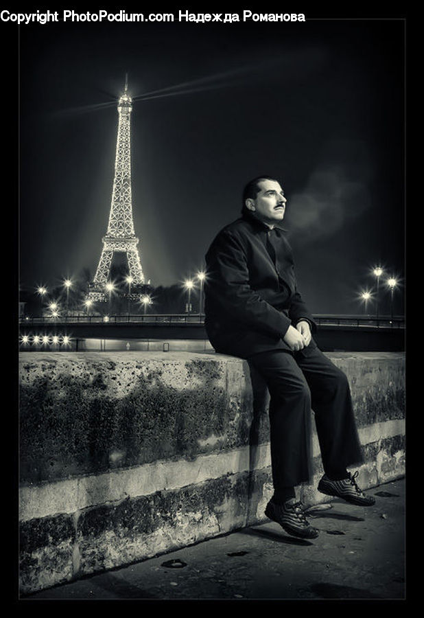 Human, People, Person, Clothing, Overcoat, Suit, Bench