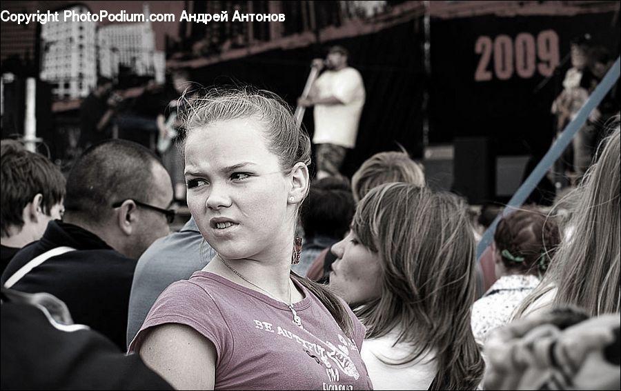 People, Person, Human, Crowd, Blonde, Female, Woman