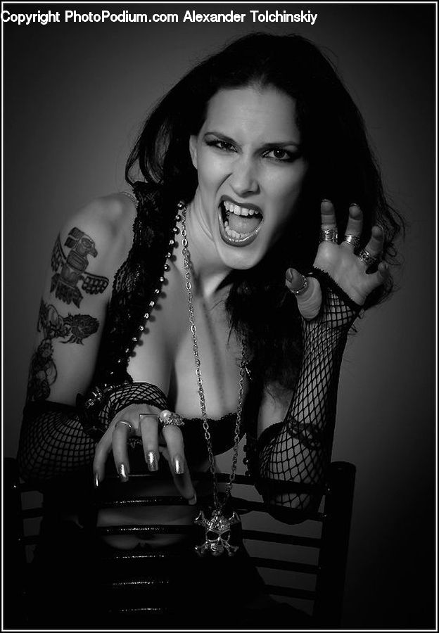 People, Person, Human, Tattoo, Portrait, Chair