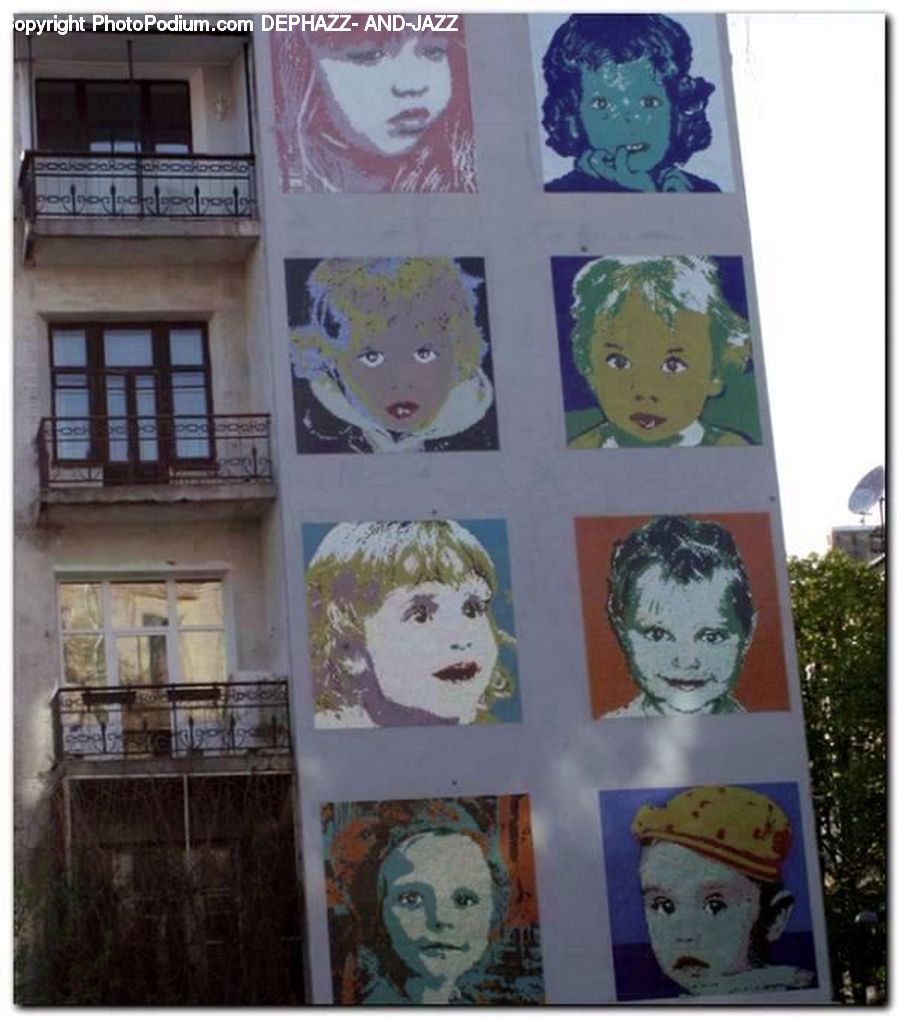 People, Person, Human, Collage, Poster, Art, Balcony