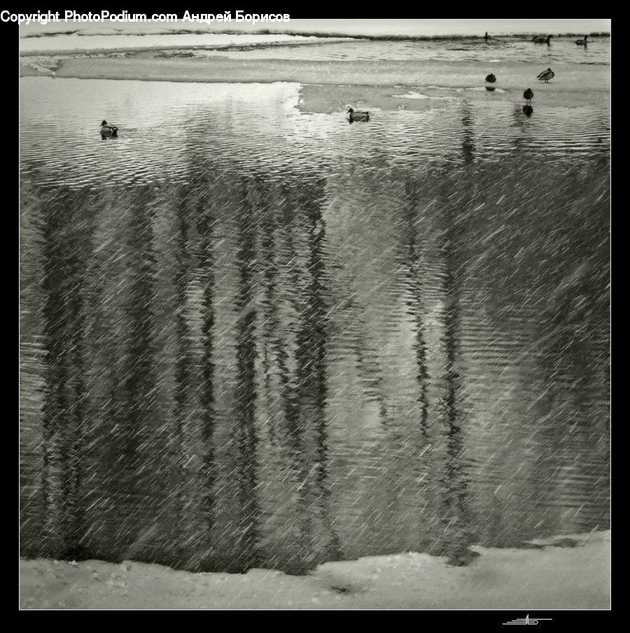 Brick, Water, Outdoors, Ripple