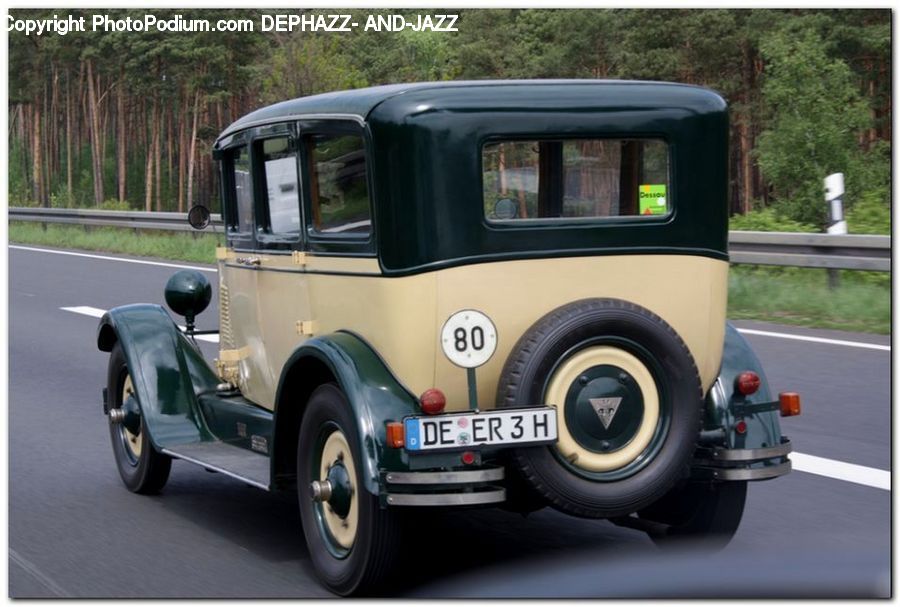 Antique Car, Car, Vehicle, Automobile, Caravan, Van