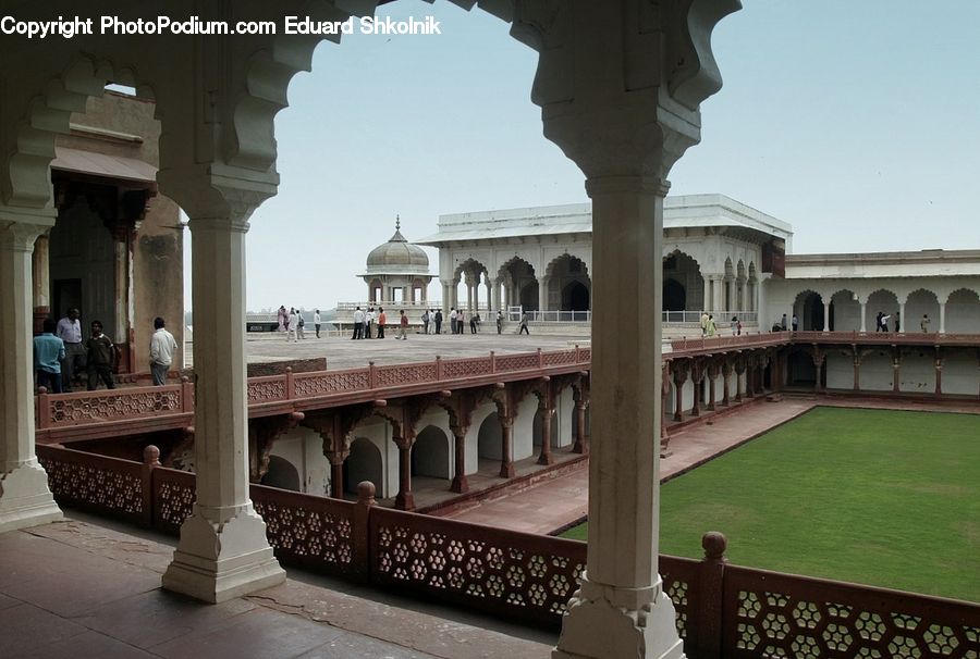 Patio, Column, Pillar, Tomb, Bench, Architecture, Housing