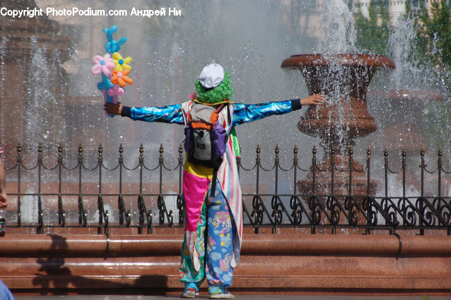 People, Person, Human, Clown, Performer, Accessories, Bead