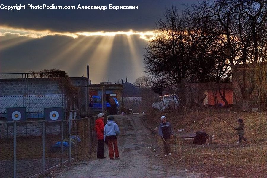 People, Person, Human, Flare, Light, Sunlight, Dirt Road