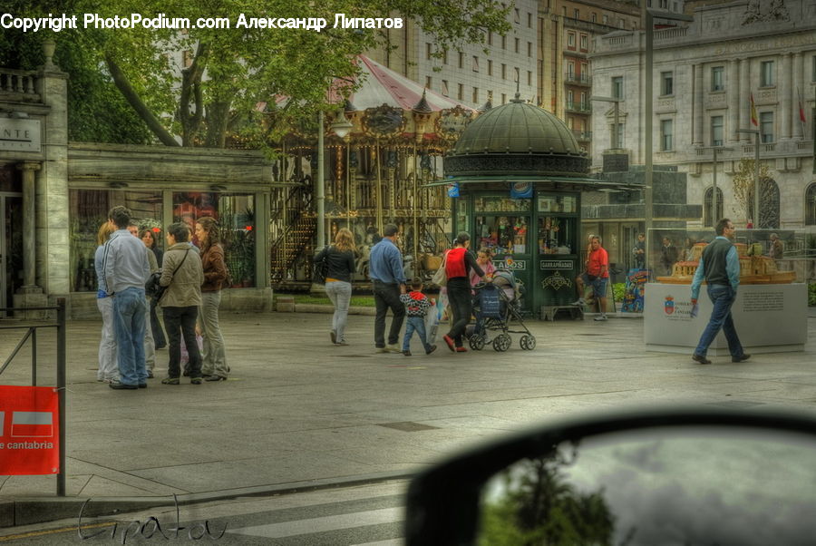 People, Person, Human, Bench, Umbrella, Closet, Kiosk