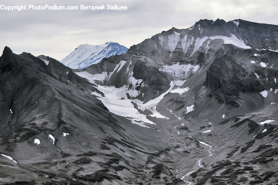 Alps, Crest, Mountain, Peak, Arctic, Glacier, Ice