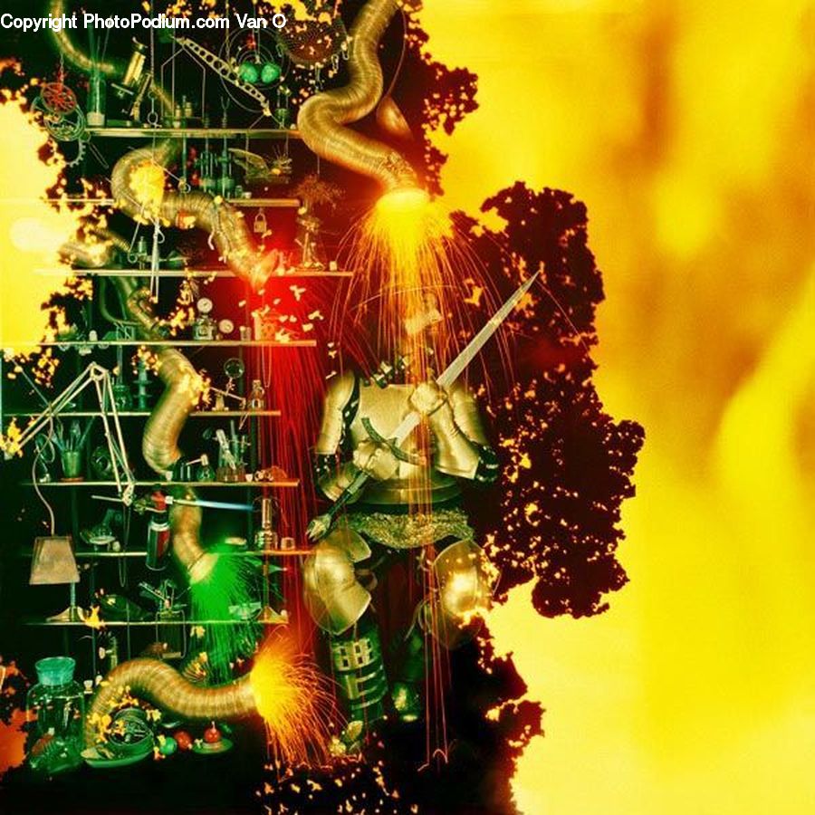 Fractal, Art, Modern Art, Carnival, Festival, Lighting, Fruit
