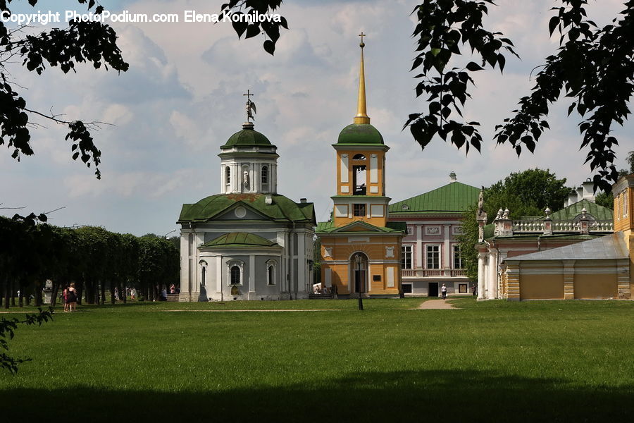 Building, Housing, Villa, Gazebo, Bench, Architecture, Plant