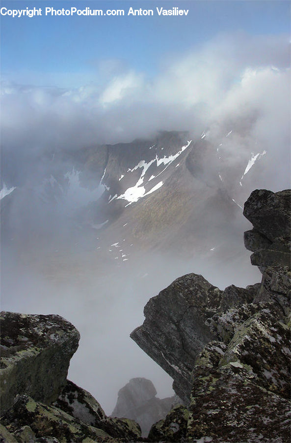Rock, Cliff, Outdoors, Crest, Mountain, Peak, Mountain Range