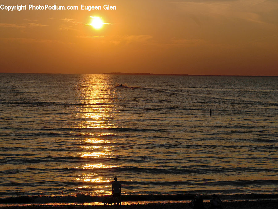 Ocean, Outdoors, Sea, Water, Dusk, Sky, Sunlight