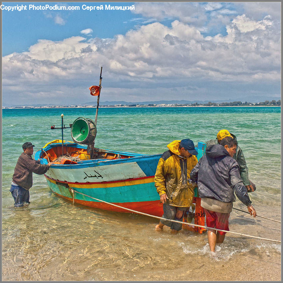 Human, People, Person, Boat, Watercraft, Beach, Coast