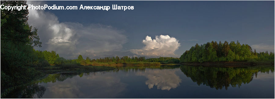 Cloud, Cumulus, Sky, Azure Sky, Outdoors, Land, Marsh