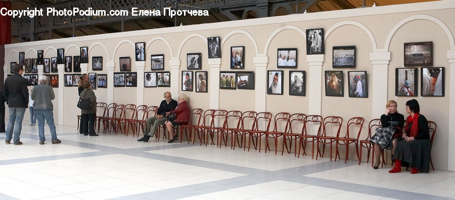 Art, Art Gallery, Building, Housing, Villa, Bench, Dining Room