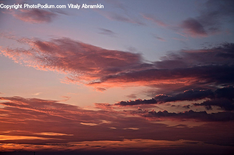 Dawn, Dusk, Red Sky, Sky, Sunrise, Sunset, Azure Sky