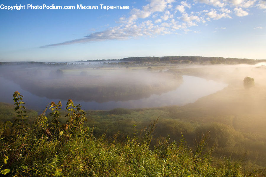 Dawn, Dusk, Sky, Sunrise, Sunset, Fog, Mist