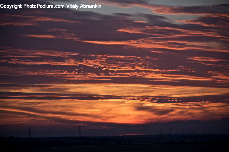 Dawn, Dusk, Red Sky, Sky, Sunrise, Sunset, Outdoors