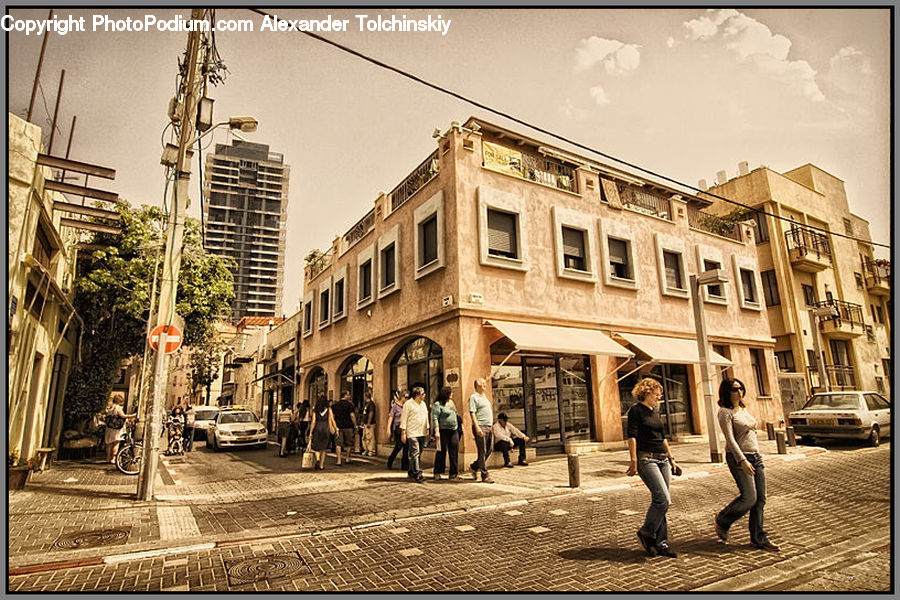 Alley, Alleyway, Road, Street, Town, Intersection, City