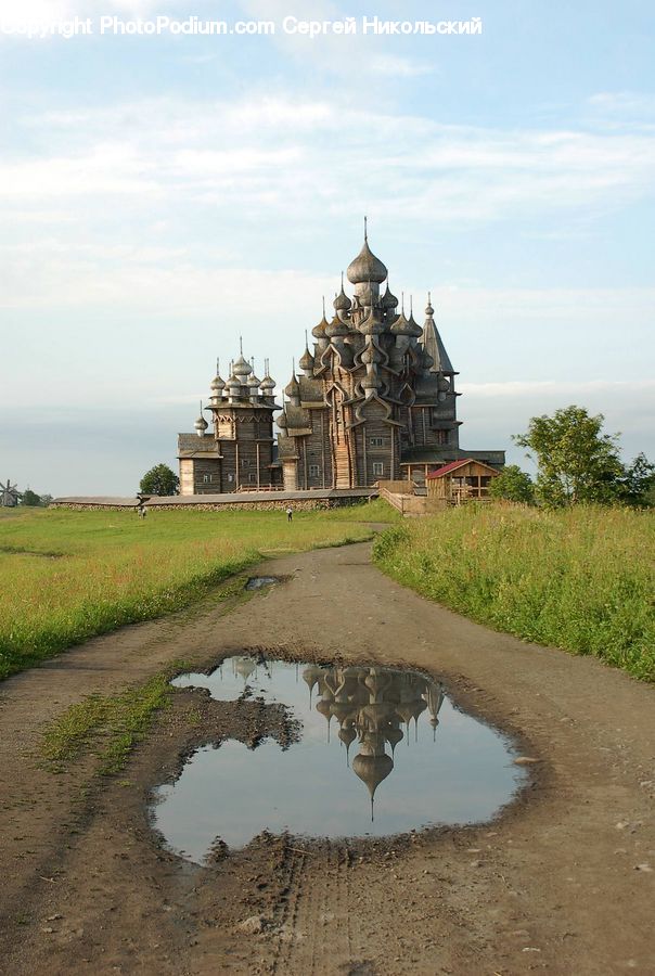 Architecture, Castle, Fort, Puddle, Housing, Monastery, Church
