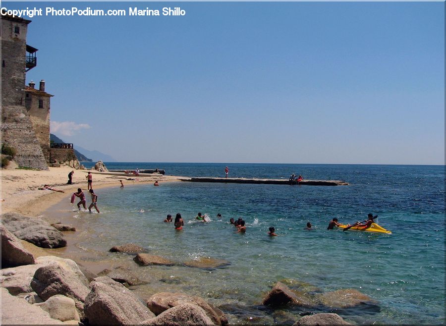Beach, Coast, Outdoors, Sea, Water, Promontory, Hotel