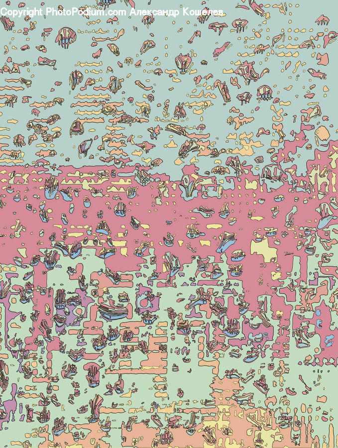 Doodle, Drawing, Map