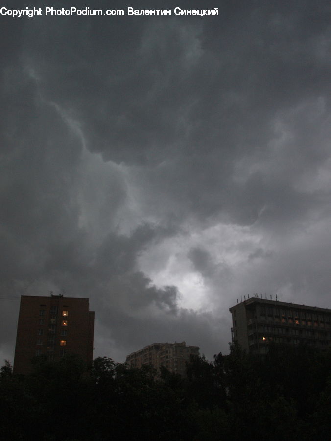 Azure Sky, Cloud, Outdoors, Sky, Cumulus, Light, Lightning
