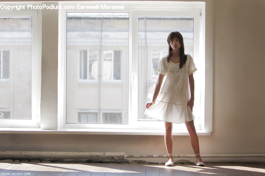 People, Person, Human, Window, Blouse, Clothing, Robe