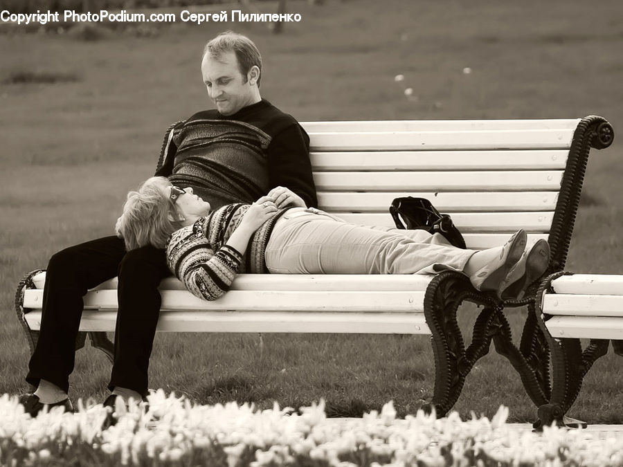 People, Person, Human, Bench