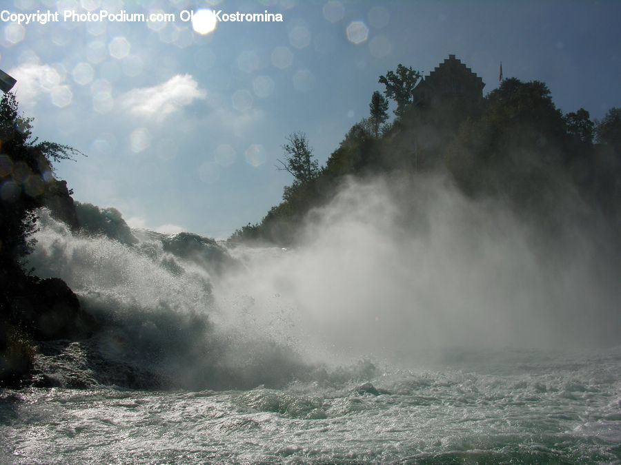 Eruption, Geyser, Outdoors, Water, Sea, Sea Waves, Dirt Road