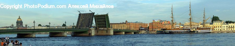 Bridge, Waterfront, Arch Bridge, Drawbridge, Outdoors, River, Water