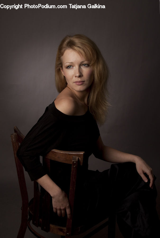 People, Person, Human, Chair, Furniture, Blonde, Female