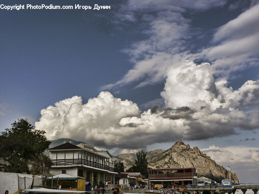 Cloud, Cumulus, Sky, Azure Sky, Outdoors, Cabin, Hut