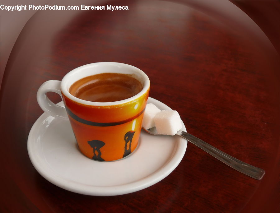 Coffee Cup, Cup, Porcelain, Saucer