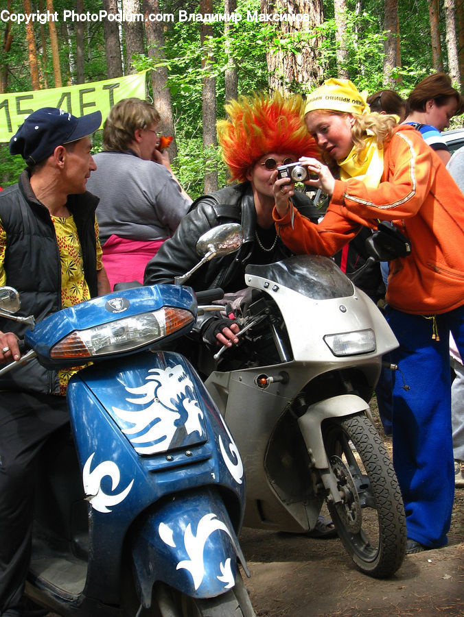 People, Person, Human, Motor, Motorcycle, Vehicle, Motor Scooter
