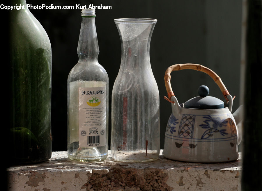 Bottle, Plant, Potted Plant, Jug, Pitcher, Forest, Vegetation