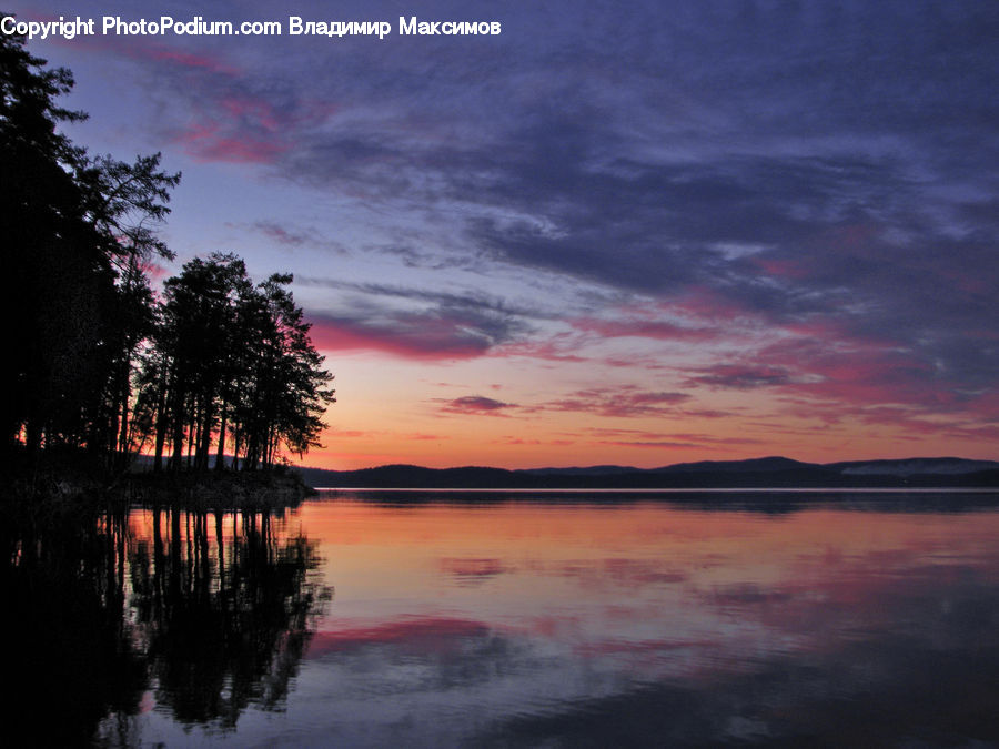 Dawn, Dusk, Red Sky, Sky, Sunrise, Sunset, Dock