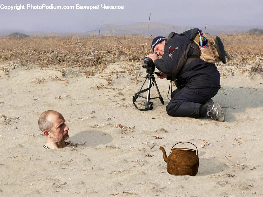 People, Person, Human, Photographer, Pot, Pottery, Tripod