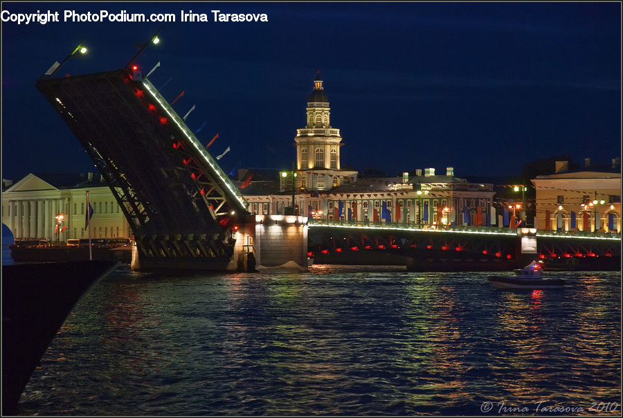 Lighting, Canal, Outdoors, River, Water, City, Downtown