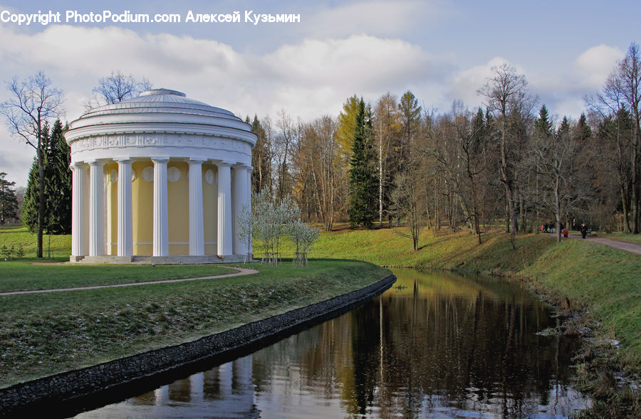 Column, Pillar, Gazebo, Building, Housing, Villa, Plant