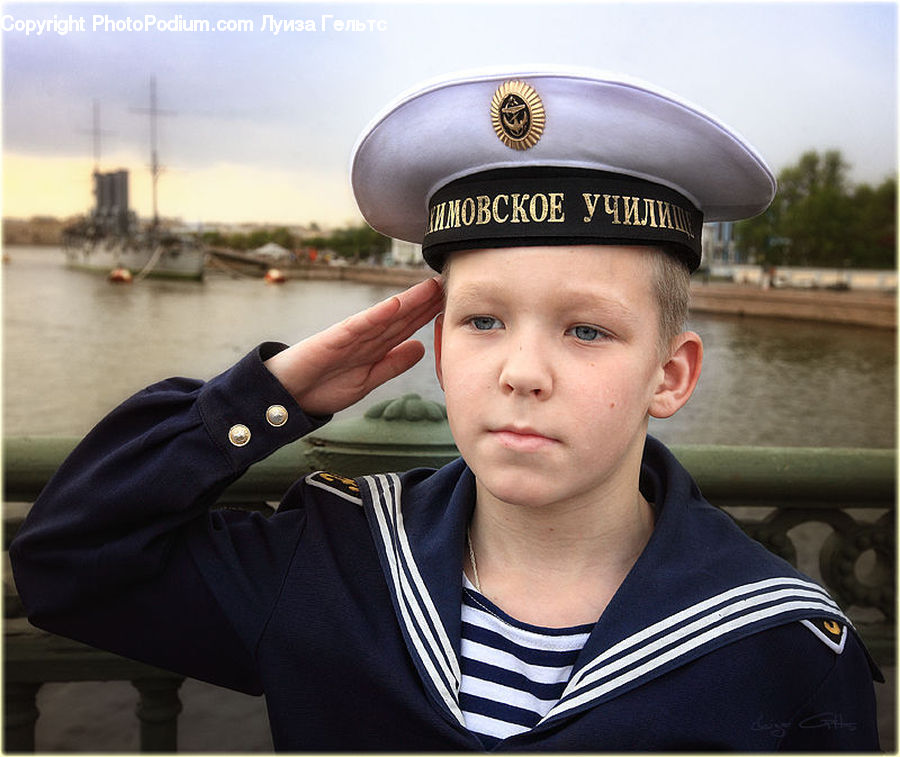 Human, People, Person, Cap, Hat, Sailor Suit, Dock