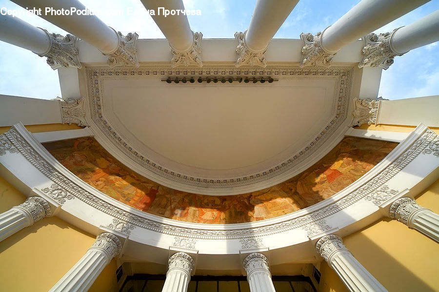 Architecture, Housing, Skylight, Window, Dome, Dining Room, Indoors