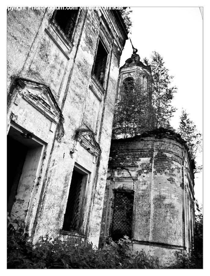 Building, Housing, Villa, Tomb, Gutter, Brick, Architecture