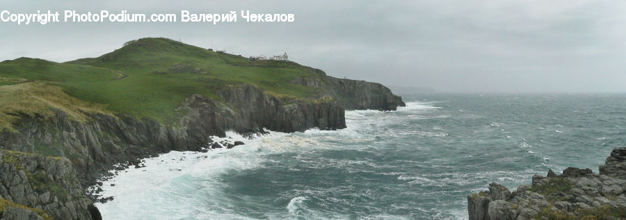 Cliff, Outdoors, Promontory, Coast, Sea, Water, Ocean