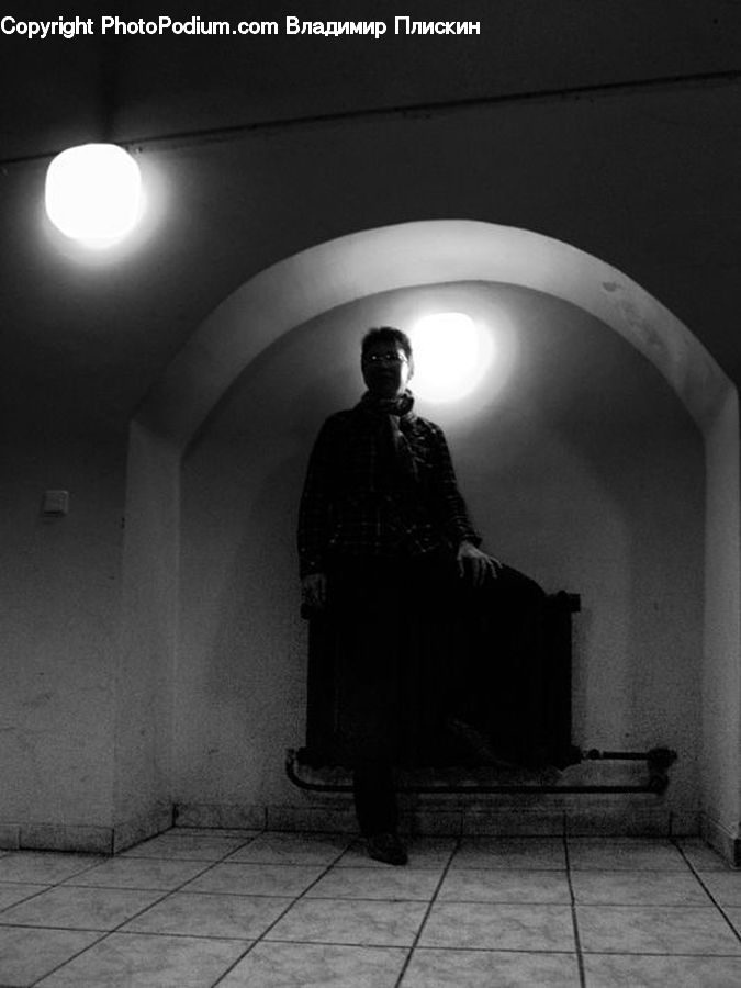 People, Person, Human, Arch, Crypt, Lighting, Portrait