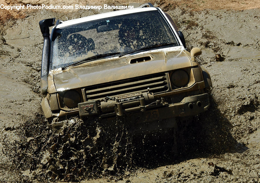 Mud, Soil, Dirt Road, Gravel, Road, Car, Offroad
