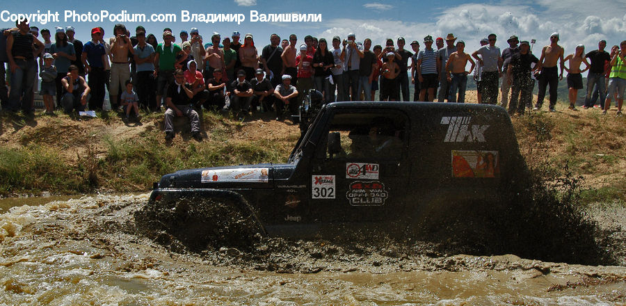 Car, Offroad, Team, Hiking, Leisure Activities, Outdoors, Dirt Road